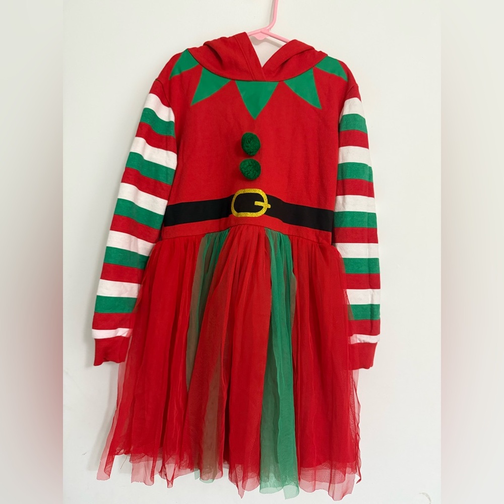 MAD Engine Red and Green Elf Dress Costume